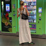 Zingj Sexy White Pure Desire Dress Summer Hot Style Pleated Temperament Show Thin Holiday Dress Woman- Outfit