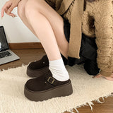 Fur Slippers Women Wear 2025 New Spring Plus Velvet Thick Back Half Slippers Fashion Slippers