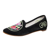 Zingj Shoes Single Shoes Bright Silk Cloth Dance Shoes Cheongsam Shoes Ancient Style Mother Shoes Embroidered Cloth Shoes Women's