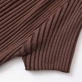 Women's Clothing 2025 Autumn And Winter New Fashion Temperament Collar Ribs Knitted