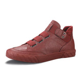 Men's Shoes In The Autumn Of 2025 New Men's Leather Shoes Four Seasons Of High-Top Sports Running Board Shoes With Soft