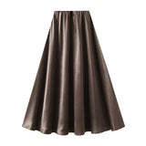 New Spring And Autumn New A-Dress Skirt Mid-Dress Mid-Dress Mid-Dress Mid-Senior Skirt