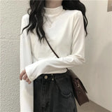 Zingj 2024 New Interior With Long-Sleeved T-Shirt Student Top Women's