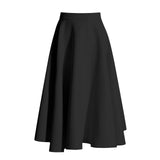 Small Fragrant Wind 2025 Autumn Of The New High Waist Zipper Door Solid Color Women's Flounce Pleated