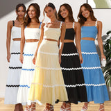 Zingj Summer New Simple Sexy Corrugated