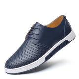 Zingj Plus-Size Hollow Out Men's Shoes Fashion Trend Youth Sandals Breathable Casual Leather