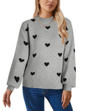 And Winter Valentine's Day New Sweater Women's Fashion Love To The Collar Collar Knitted