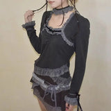 Grunge Asymmetric Lace