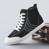 Women's High-Bang Canvas Women's Shoes Plas Casual Cloth Shoes High-Top 2025 New Trend Of Wholesale Cloth Panel