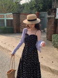 Xixi 2025 Spring New Korean Version Of Temperament Long-Sleeved Knitted Cardigan Women Sunscreen Shawl Women