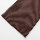 Women's Clothing 2025 Autumn And Winter New Fashion Temperament Collar Ribs Knitted