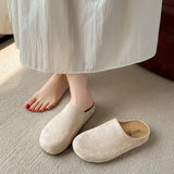 Slippers Women Wear 2025 Spring Explosion Of Thick Soles Of Lazy Shoes Retro Bag Head Half