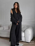 2025 New Hot Knitted Three-Piece Set Of Women's OL Style Sweater Cardigan +