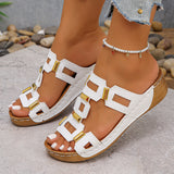 New Women's Leisure Fashion Thick Bottom Increase In The Summer Slope And Thick Bottom