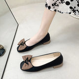 Single-Shoe Women's One-Legged Shallow Women's Shoes 2025 Autumn New Evening Wind French Bow Bean