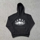 Brand Printed Street Men's And Women's Loose Basic Hooded Sweater Leisure Sweater