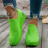 Women's Shoes In The Spring And Summer Of 2025 New Flying Mesh Shoes Children Leisure Sports Slopes And Thick-Soled Single