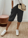 Women's Cotton Bag Loose Slacks Women's Trousers Five-Point