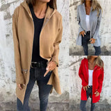 Autumn/Winter Casual Zipper Hooded