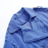 Lot Of 2025 New Loose Double-Breasted Jacket With A Belt Denim Trench