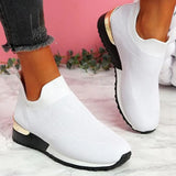 Wish New Flying Socks Shoes Elastic Cloth Large Size Women's Shoes Breathable Sports Single Shoe