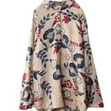 New Large-Size Loose Literary And Art Retro Broken Cotton Shirt With Long