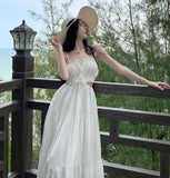 Zingj Shot Small Design New Summer New Holiday Fairy Wind Dress Strap Back Leisure Holiday Sling Dress