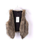 Color Imitation Fur Vest Ultra-Short Fox Hair Vest Women's