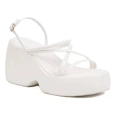 Zingj Summer 2024 Sexy Plus Size Wedge With Open Toe Sandals-Outfit