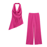 Asymmetric Blouse 0347302 Textured Trousers 0347303