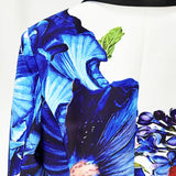 New Star Temperament Fashion Digital Print Casual Suit Trousers Set Two