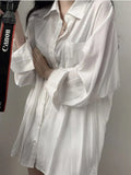 Harajuku Oversize Loose Casual Shirt Women Korean Fashion Wind Lazy Female Long Sleeve Blouse Chic Preppy Style Y2K