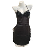 Pure Sexy Pajamas New Women's Summer French Pure Desire Sling Aja Skirt High Ice Silk Aja Skirt