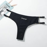 T-Pants Women's Sports Fitness Non-Scaring Tide Metal Emptiness Sexy Hottie T-BACK Large Code