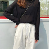 Women Summer All-match Skinny Sunproof O-neck Cute Candy Colors Fashion Korean Style Long Sleeve Tops Casual