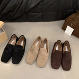 Retro Velvet Velvet Leopin Shoes Black Single Shoes Women's Shoes 2025 New Autumn And Winter Soft Soles Plus Velvet Small Leather