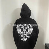 Autumn Winter Hooded Sports Wear Ninja Cap Print Pattern Wear Double Hat Design