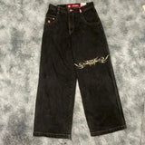Printed Baggy Jeans For Men's 2K Casual Wide-Legged