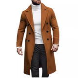 2025 New Hairy, Yupled Men's Double Buckle Coat European Version Of