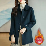 Autumn And Winter New Women's Fashion Small Casual Slimming With High-End Feeling Cotton Wool Coat
