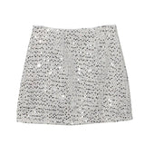 Dress Skirt Girl Babes A Small Silver Shiny Light Short Skirt