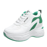 The Small White Shoes Women 2025 New Korean Version Of Casual Fashion Breathable Student Sports Loose Cake Bottom Thick Bottom Street