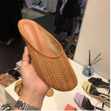 Wind Round Head 2025 Summer New Weaving Design Breathable Leisure With Fisherman Woman Tide Half