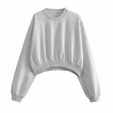 New Basic Short Style Sweater 8417803 Elastic Waist Jogging Trousers