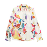 Poplin Shirt 2918047 Printed Pajamas Style Trousers 2903047