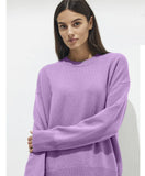 Autumn And Winter New Hot Round-Neck Sweater Women's Card With Loose Knitting