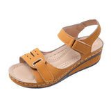 Thick-Bottomed Velvet Sandals Women Wear Slopes And Large Beach Cool