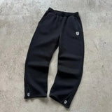 New Popular S Embroidery Printing Series For Teen Couples Casual Broad Legged