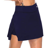 Two-Piece Hakama Skirt Women's Solid Active Performance Skort Lightweight for Running Tennis Golf Sports Mini