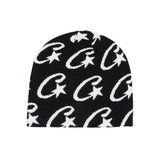 Letter Plush Hop Trend Fashion Hat-Free Hottie Street Warm Knitted Hat